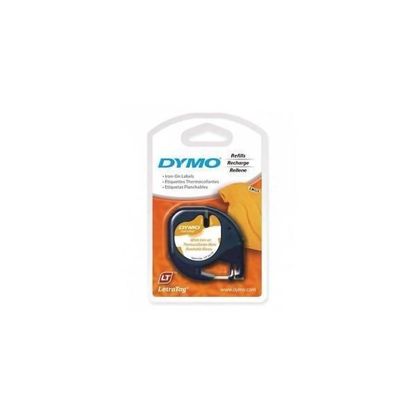 Dymo cinta autoadhesiva para ropa 18769, negro-blanco, 12mmx2m. rotuladoras letratag (s0718850)