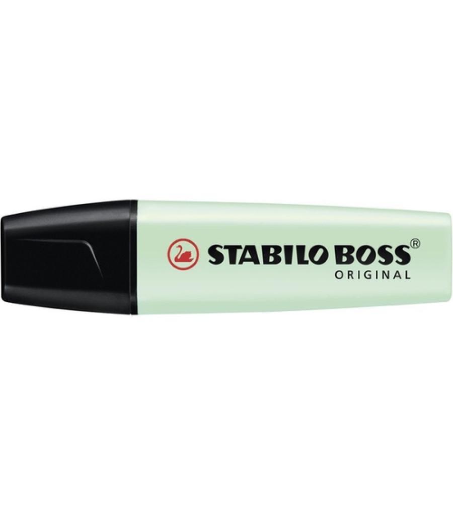 Rotulador stabilo boss pastel fluorescente 70 pizca de menta