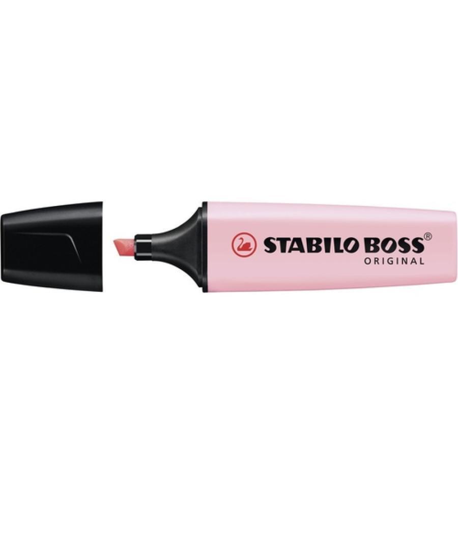 Rotulador stabilo boss pastel fluorescente 70 rubor rosa