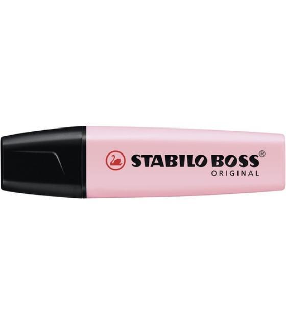 Rotulador stabilo boss pastel fluorescente 70 rubor rosa