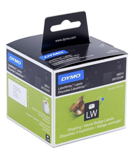 Dymo etiquetas de transferencia termica label writer 99014, negro sobre blanco de 54x101mm (a x l). etiquetas grandes de identif