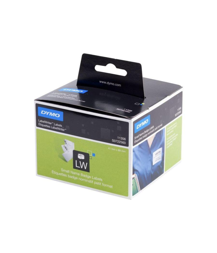 Dymo cinta de etiquetas identificación blanco de 89x41mm (300 páginas) para rotuladora labelwriter