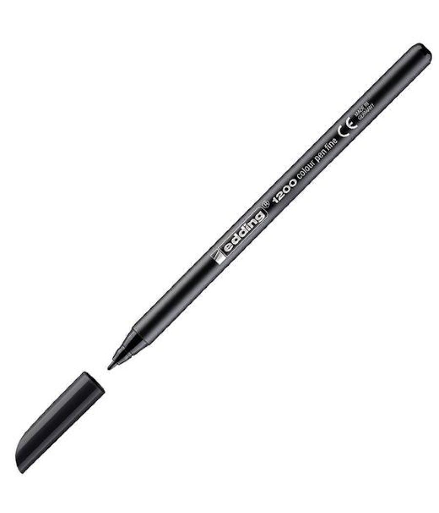 Edding rotulador punta fibra 1200 negro