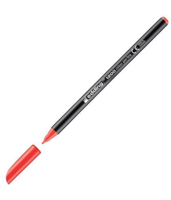 Edding rotulador punta fibra 1200 rojo