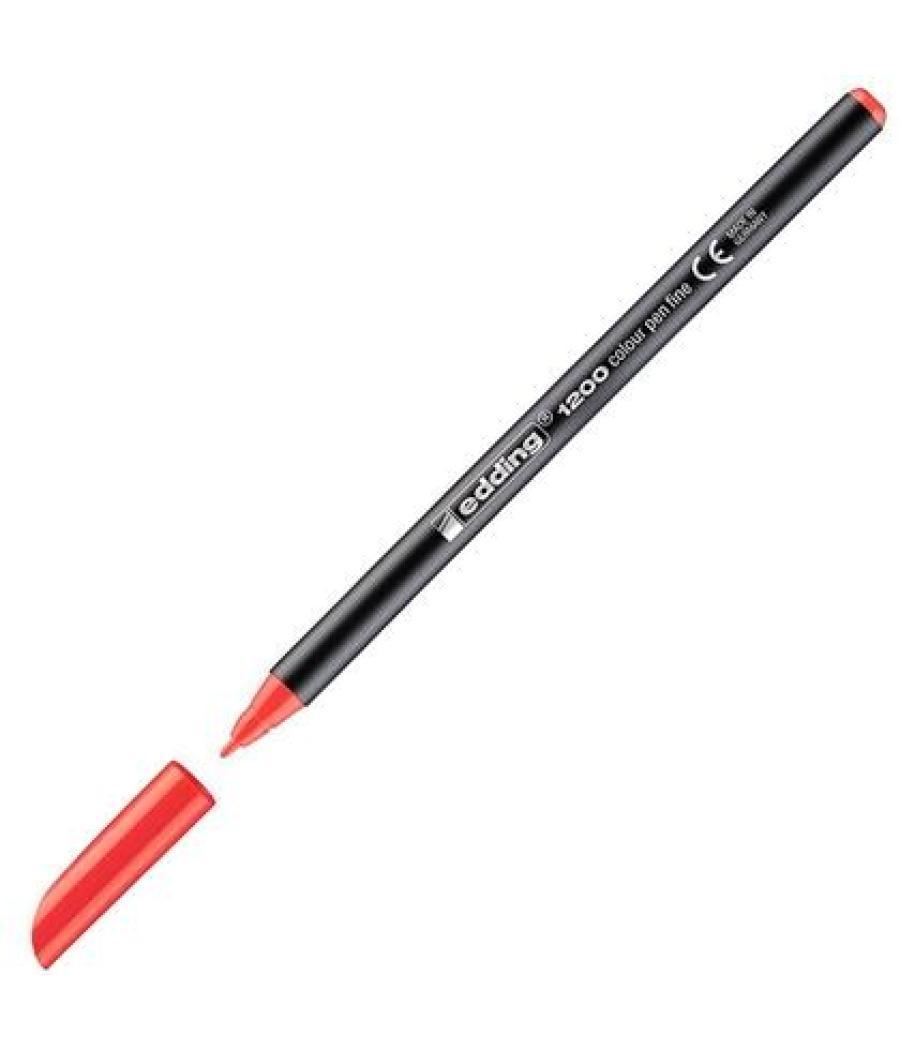Edding rotulador punta fibra 1200 rojo