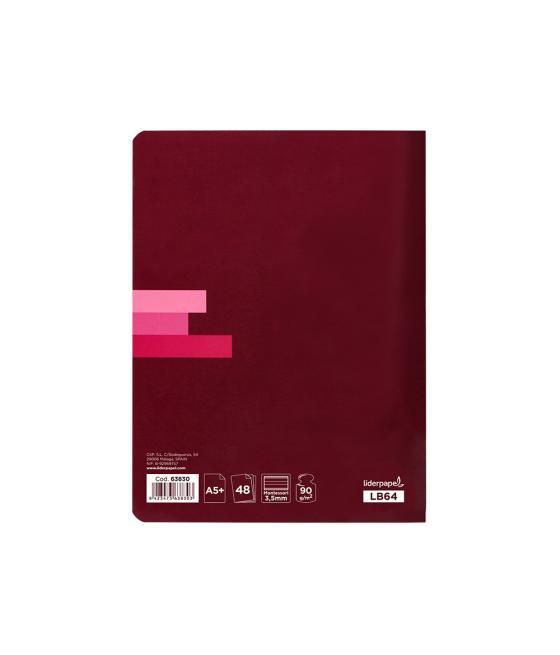 Libreta liderpapel scriptus a5 plus 48 hojas 90g/m2 rayado montessori 3,5mm con margen colores surtidos