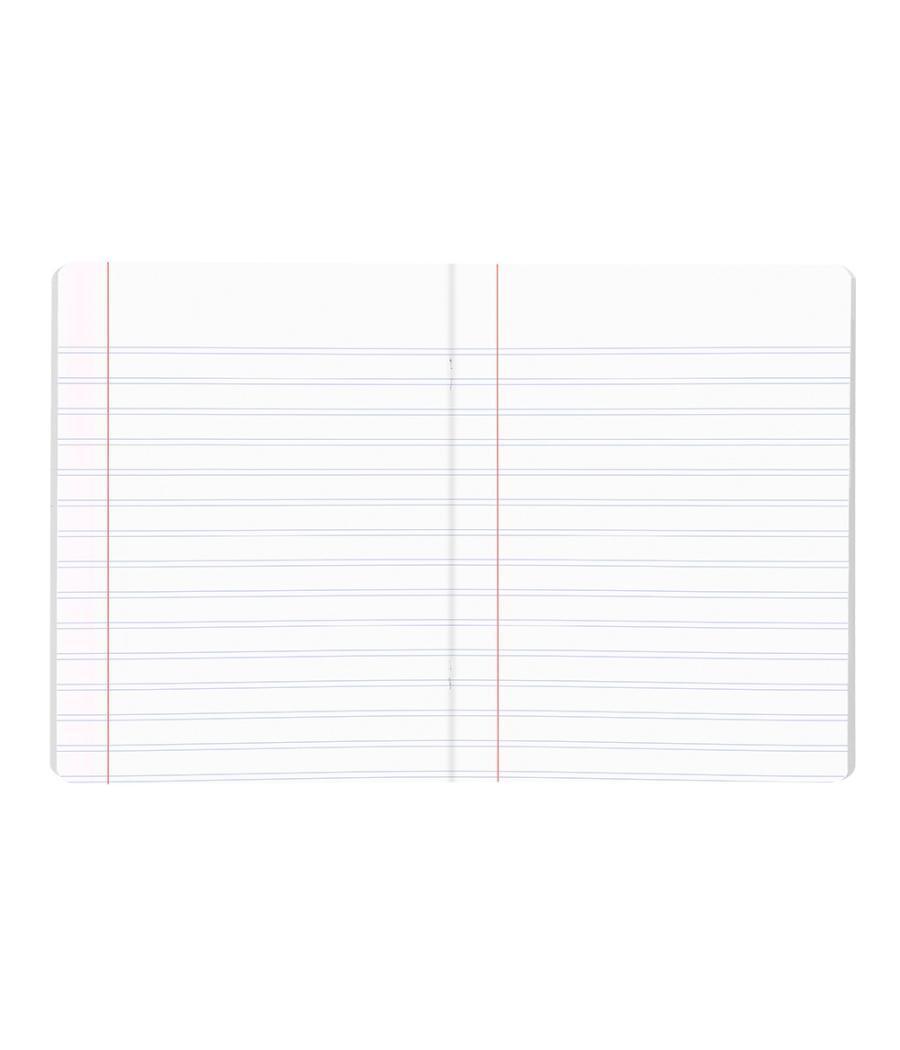 Libreta liderpapel scriptus a5 plus 48 hojas 90g/m2 rayado montessori 3,5mm con margen colores surtidos
