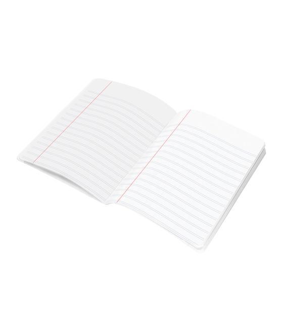 Libreta liderpapel scriptus a5 plus 48 hojas 90g/m2 rayado montessori 3,5mm con margen colores surtidos