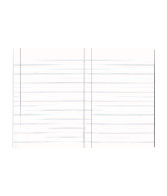 Libreta liderpapel scriptus a4 48 hojas 90g/m2 rayado montessori 3,5mm con margen colores surtidos