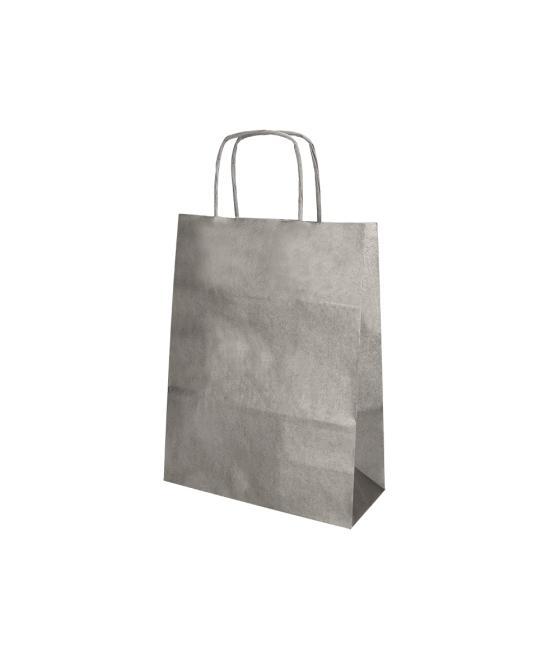 Bolsa kraft q-connect plata asa retorcida 270x120x360 mm