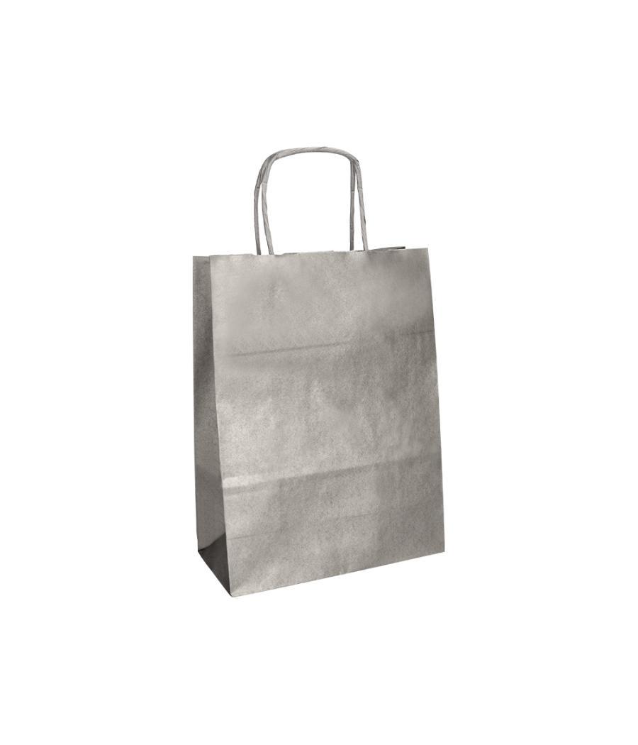 Bolsa kraft q-connect plata asa retorcida 270x120x360 mm