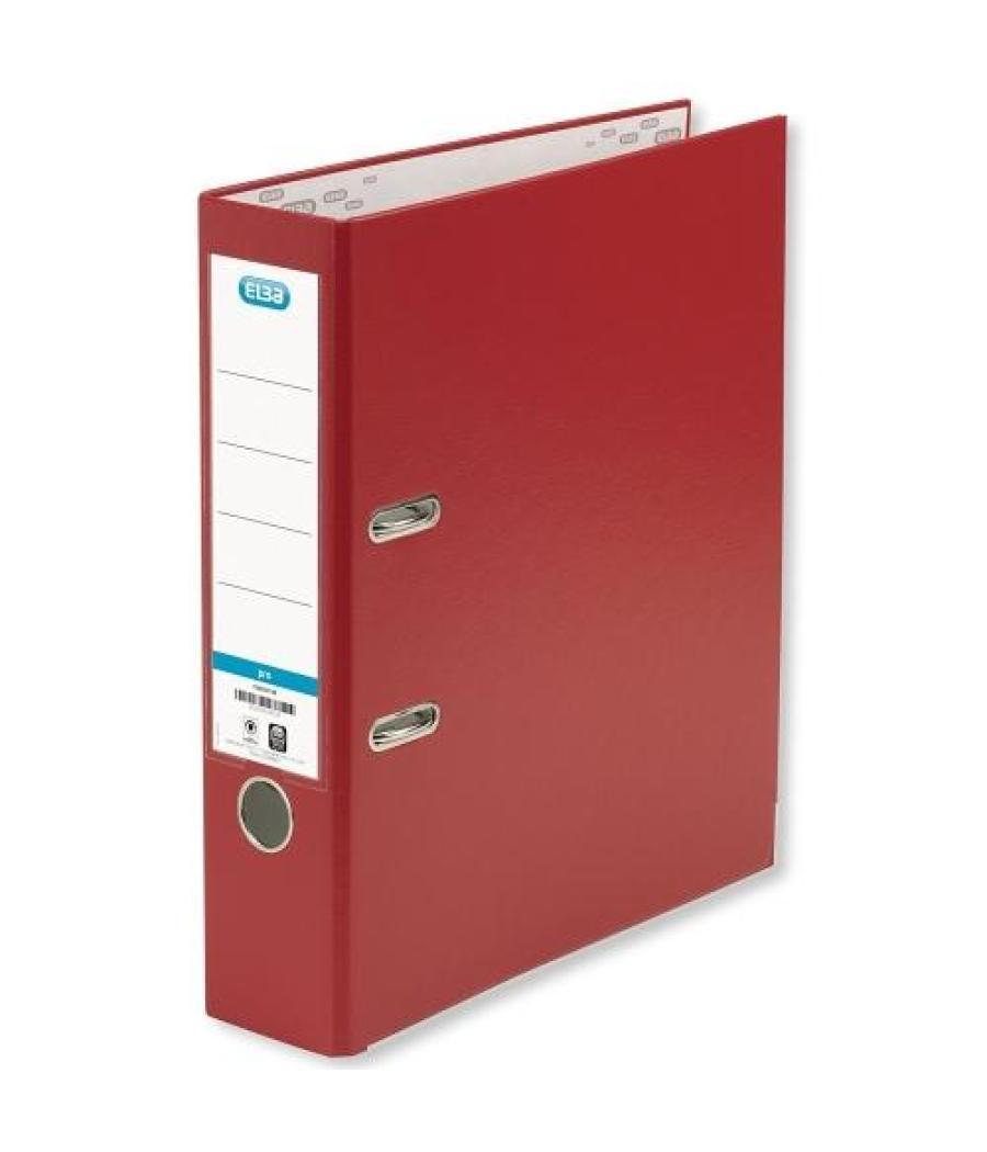 Elba archivador palanca a4 lomo ancho rado rojo