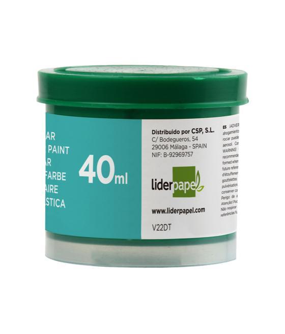 Tempera liderpapel escolar 40 ml verde