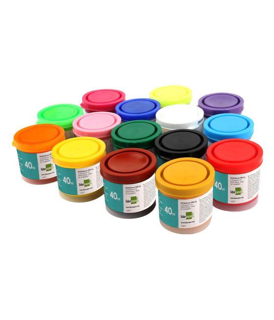 Tempera liderpapel escolar 40 ml verde