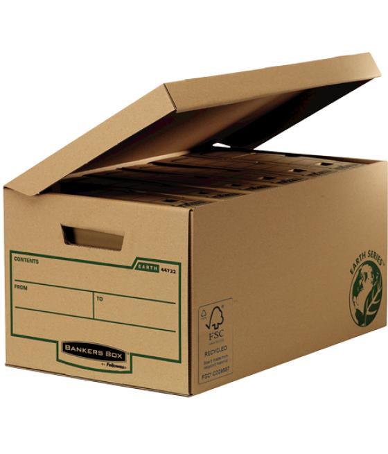 Cajon fellowes cartón reciclado para almacénamiento de archivadores capacidad 6 cajas de archivo 80 mm