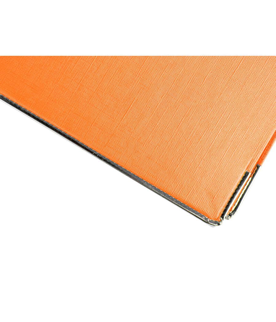 Archivador de palanca liderpapel folio documenta forrado pvc con rado lomo 75mm naranja con compresor