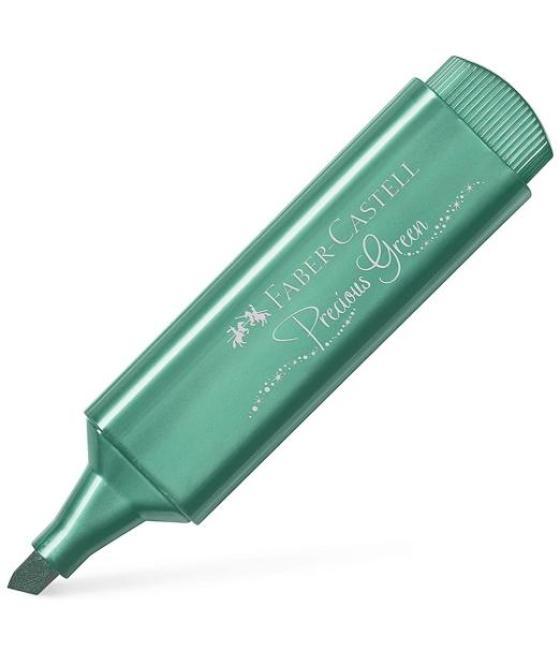 Faber castell marcador textliner 46 metálico verde
