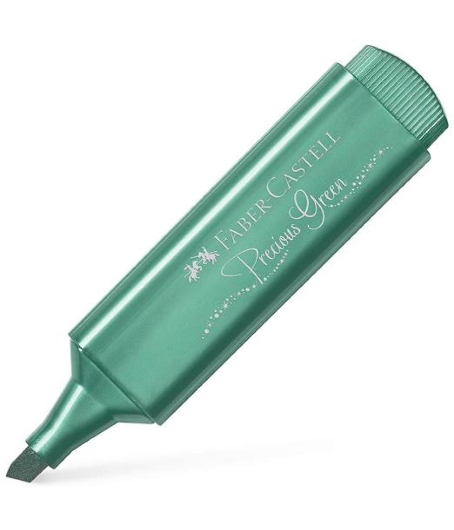 Faber - castell marcador textliner 46 metálico verde