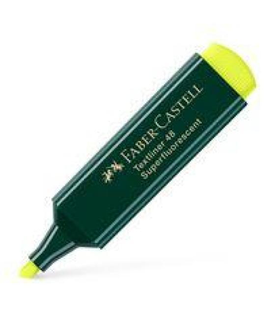 Faber castell marcador fluorescente textliner 48 amarillo