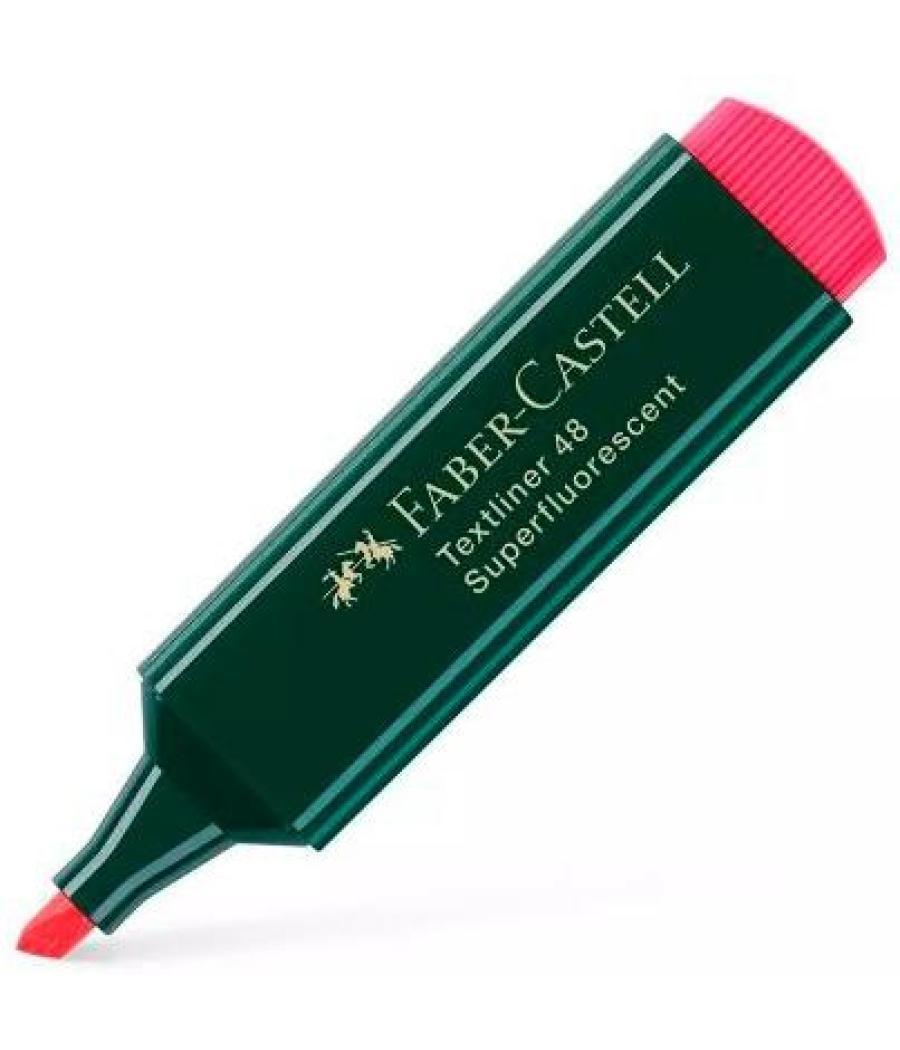 Faber - castell marcador superfluorescente textliner 48 rojo
