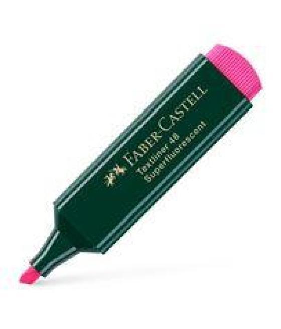 Faber - castell marcador fluorescente textliner 48 fucsia