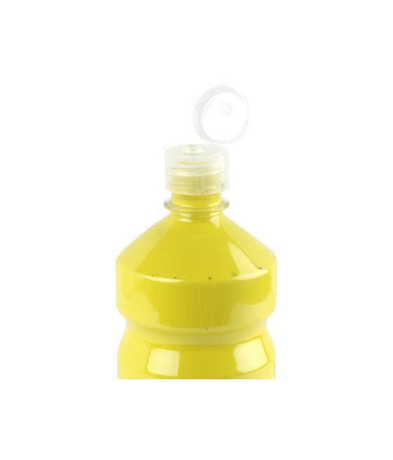 Tempera líquida liderpapel escolar 1000 ml amarillo limon