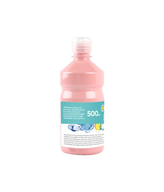 Tempera líquida liderpapel escolar 500 ml rosa