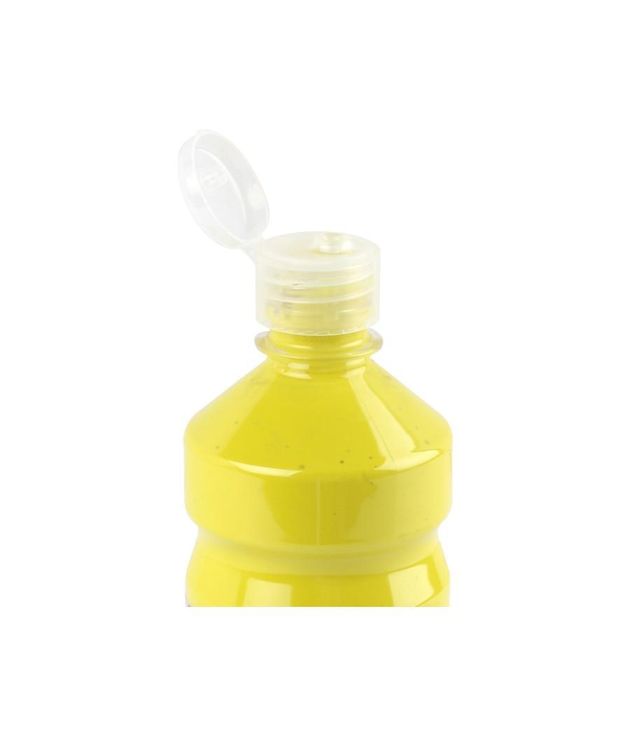 Tempera líquida liderpapel escolar 500 ml amarillo limon