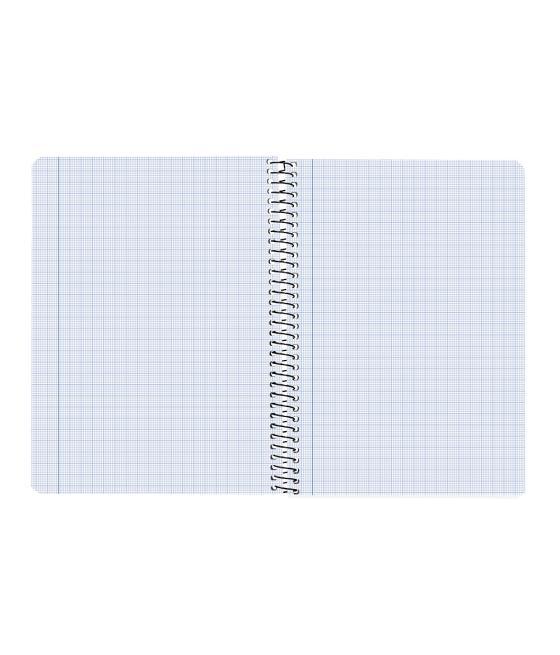 Cuaderno espiral liderpapel cuarto pautaguia tapa blanda 40h 75 gr cuadro pautado 2,5mmcon margen colores surtidos