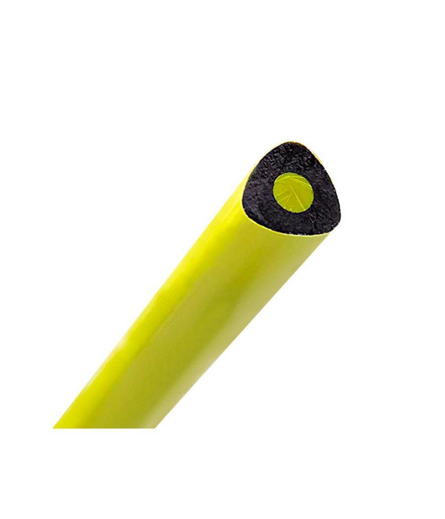 Lápices fluorescente liderpapel jumbo neon amarillo