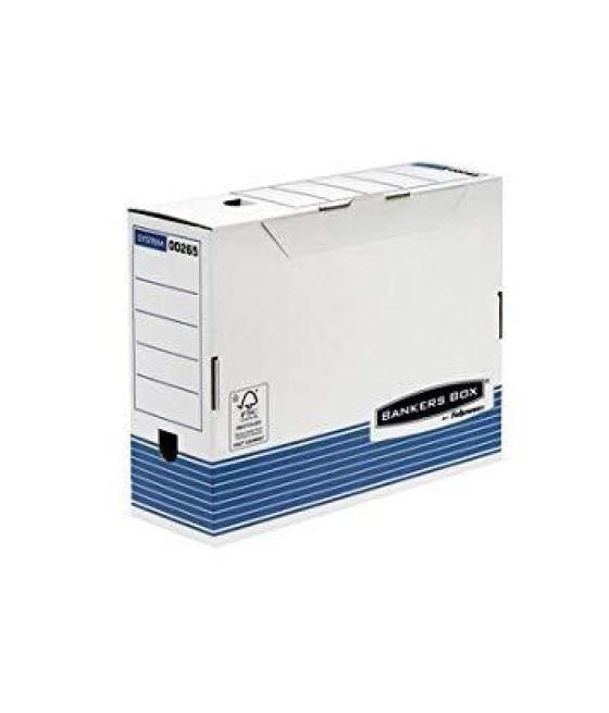 Fellowes caja de archivo definitivo a4 100mm azul