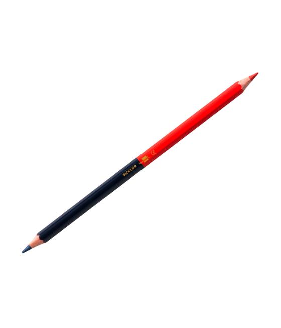 Lápices bicolor liderpapel fino rojo/azul