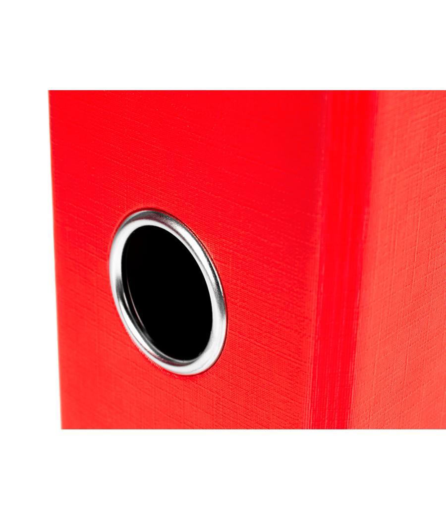 Modulo liderpapel 2 archivadores folio 2 anillas mecanismo de palanca 75mm rojo