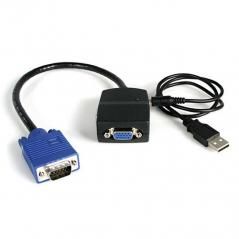 StarTech.com Duplicador Divisor de Vídeo VGA 2 puertos Compacto Alimentado por USB - Cable Splitter - Imagen 1