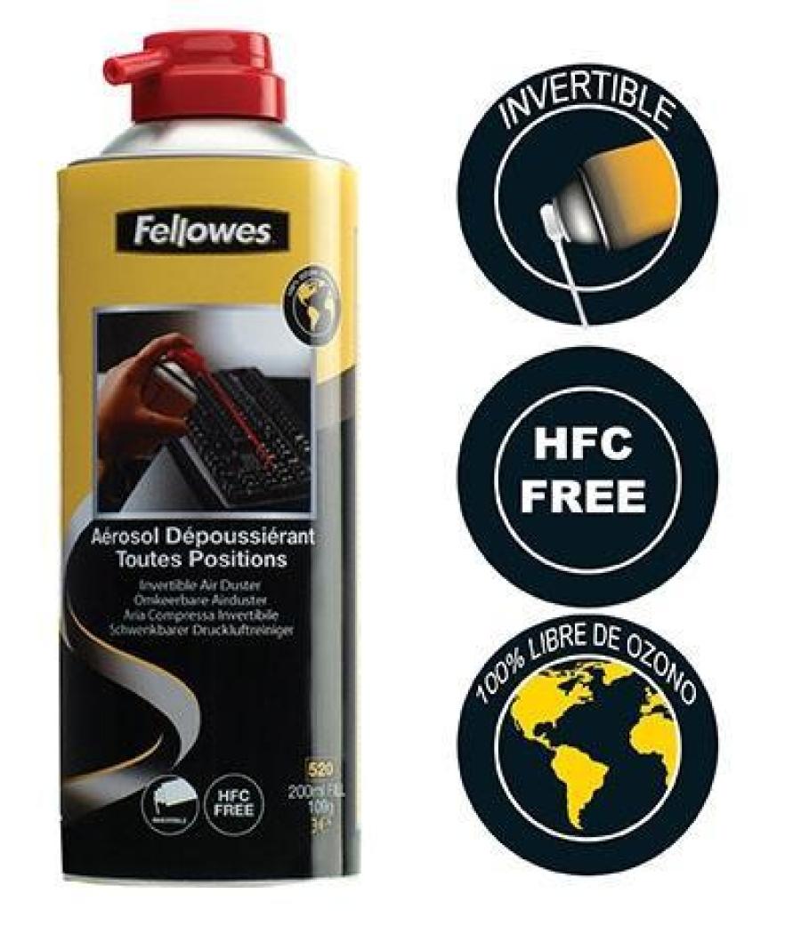 Fellowes spray de aire a presión sin hfc invertible 200ml