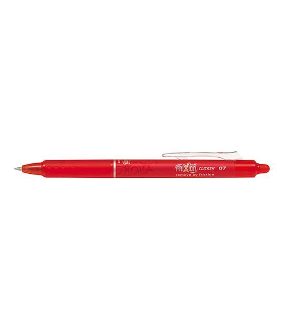 Bolígrafo pilot frixion clicker borrable 0,7 mm color rojo