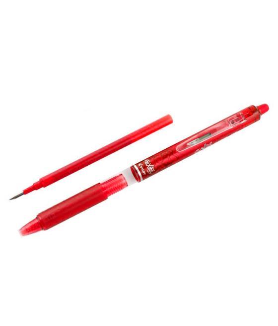 Bolígrafo pilot frixion clicker borrable 0,7 mm color rojo