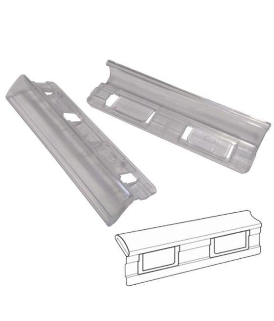 Gio visor para carpeta colgante 8,5x1,5 cm cristal -25u-