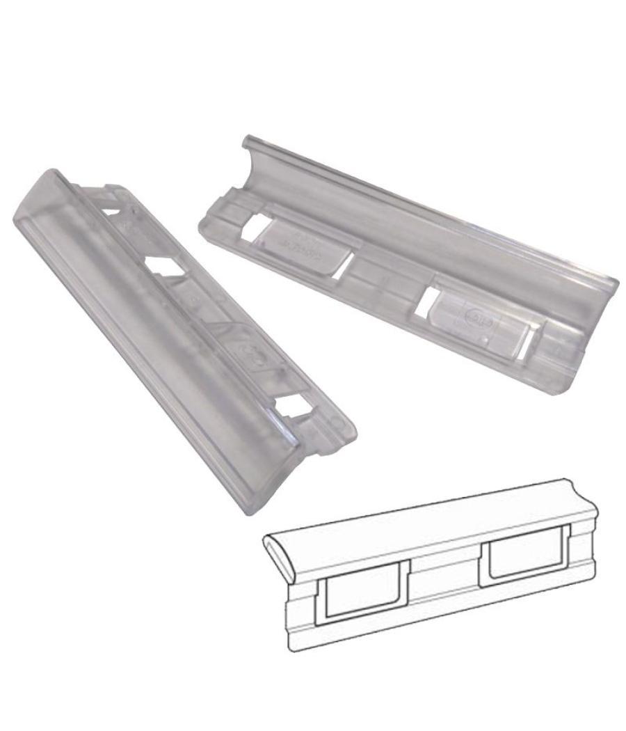 Gio visor para carpeta colgante 8,5x1,5 cm cristal -25u-