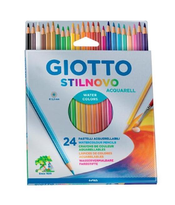 Giotto lápices de colores stilnovo acuarelables estuche de 24 c/surtidos