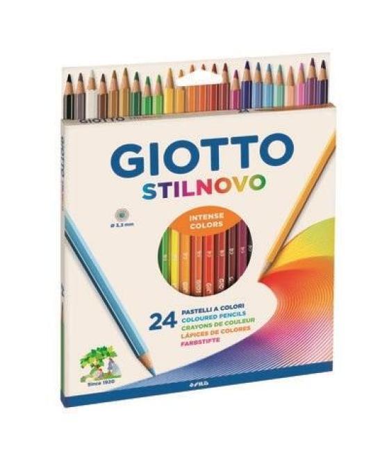 Giotto lápices de colores stilnovo pastel c/surtidos estuche 24 ud
