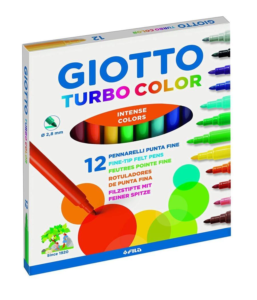 Giotto rotuladores de colores turbo color estuche de 12