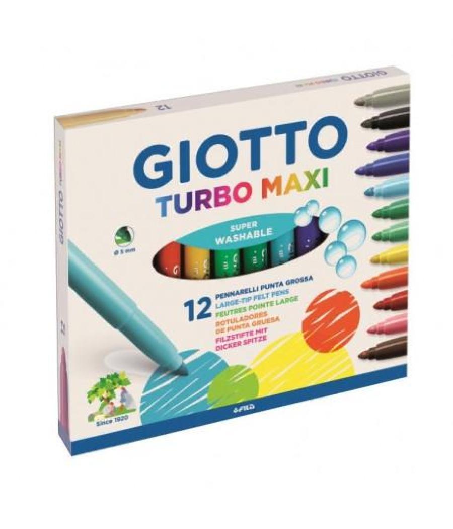 Giotto rotuladores de colores turbo maxi estuche de 12