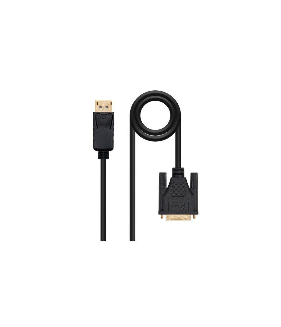 Nanocable Cable conversor DISPLAYPORT a DVI, DP/M - DVI/M, Negro, 2.0 M - Imagen 1