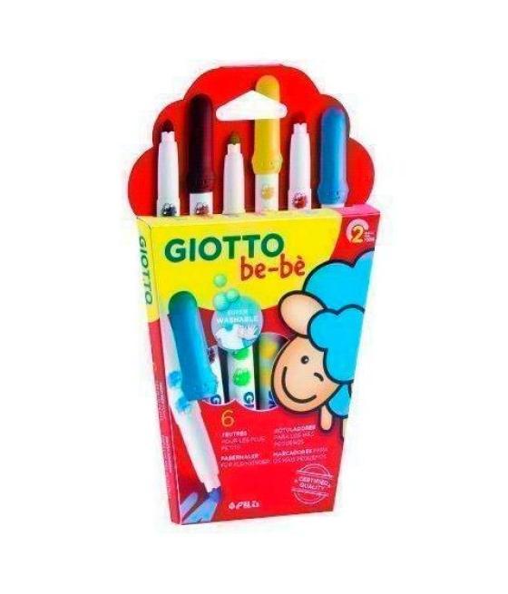 Giotto rotuladores de colores be-bé súper colores estuche de 6