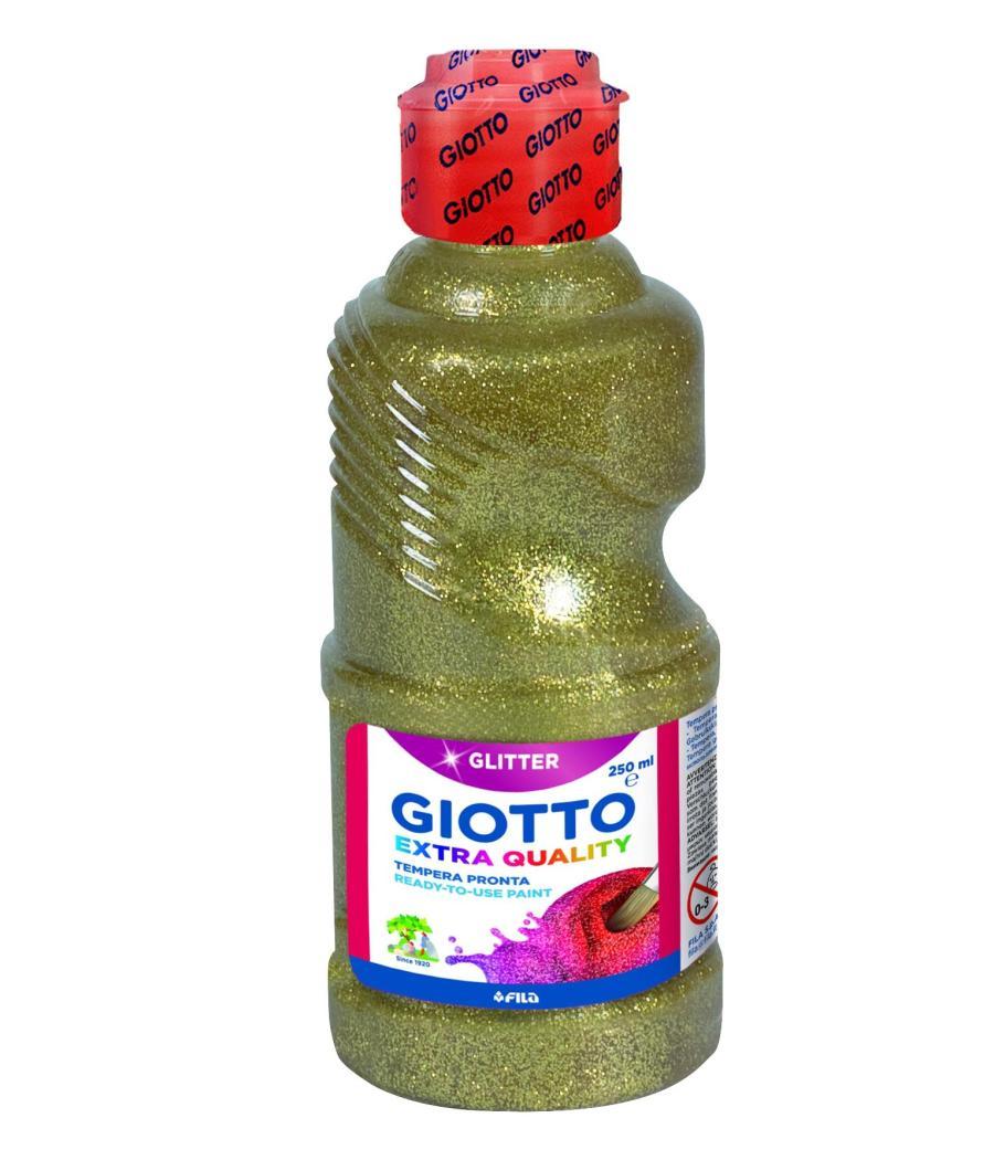 Giotto témpera glitter oro botella 250 ml