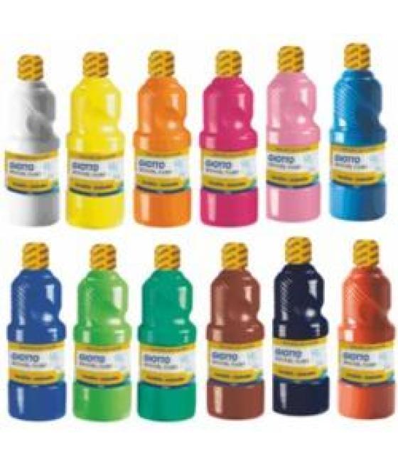 Giotto témpera escolar lavable marrón botella 1000 ml