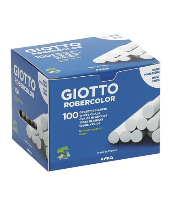 Giotto tiza robercolor blanco antipolvo caja de 100