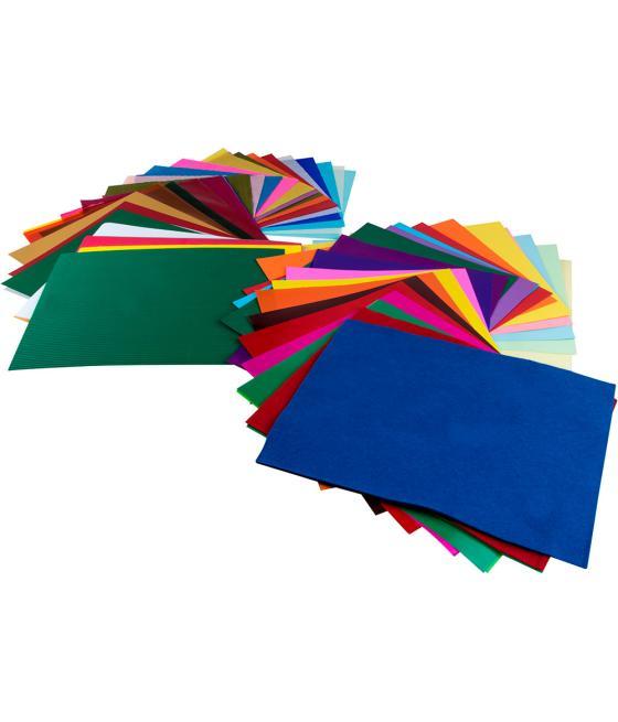 Bloc trabajos manuales liderpapel multiple premium 240x315mm 102 hojas colores surtidos