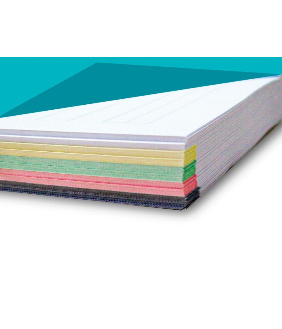 Recambio liderpapel a4 120 hojas 80g/m2 cuadro 5mm sin margen 4 taladros bandas de 5 colores